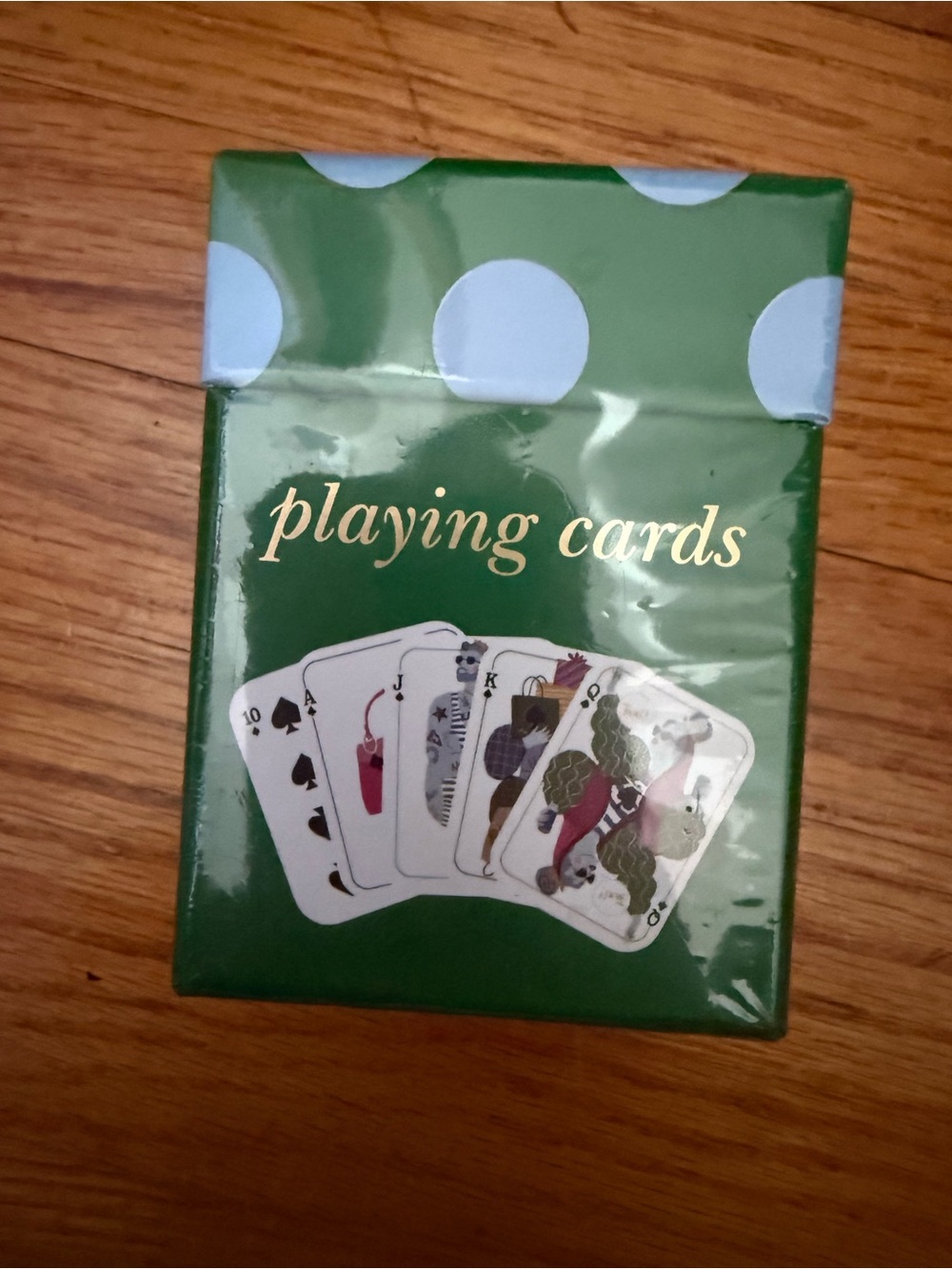 Kate Spade Target Green Playing Cards Deck - Classic Polka Dot Design
